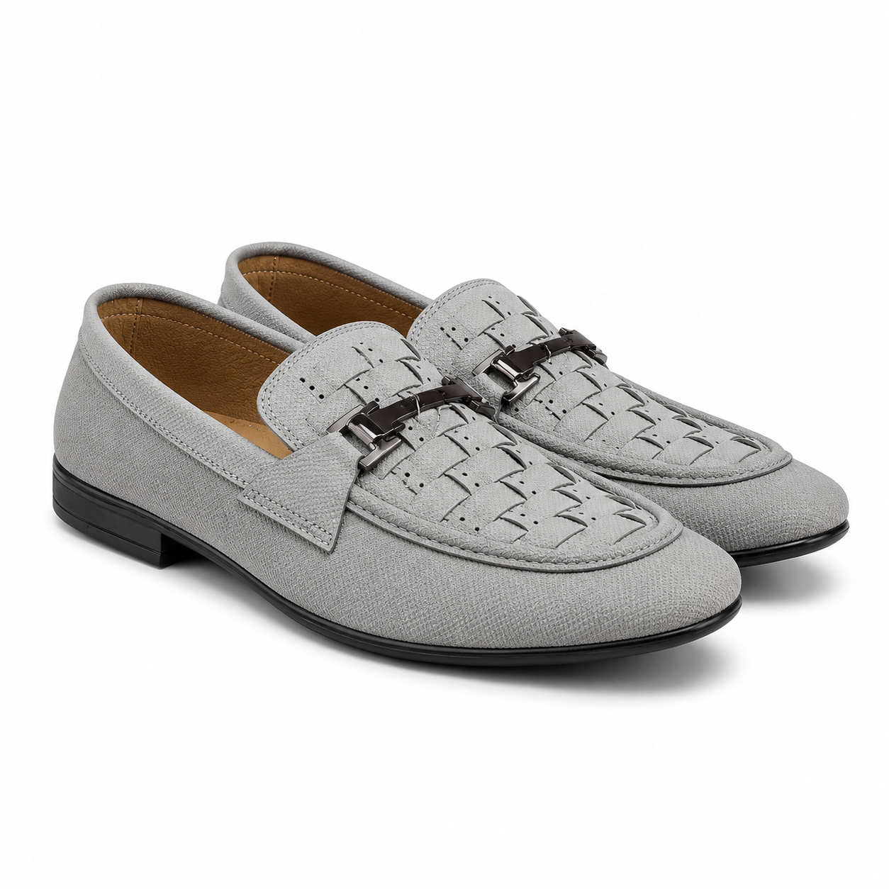 The Grey Woven Buckle