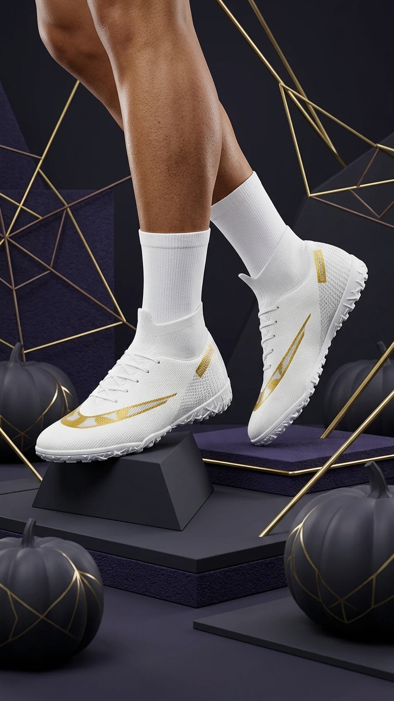 The Golden Sock Premium High Top Football Boots for Men
