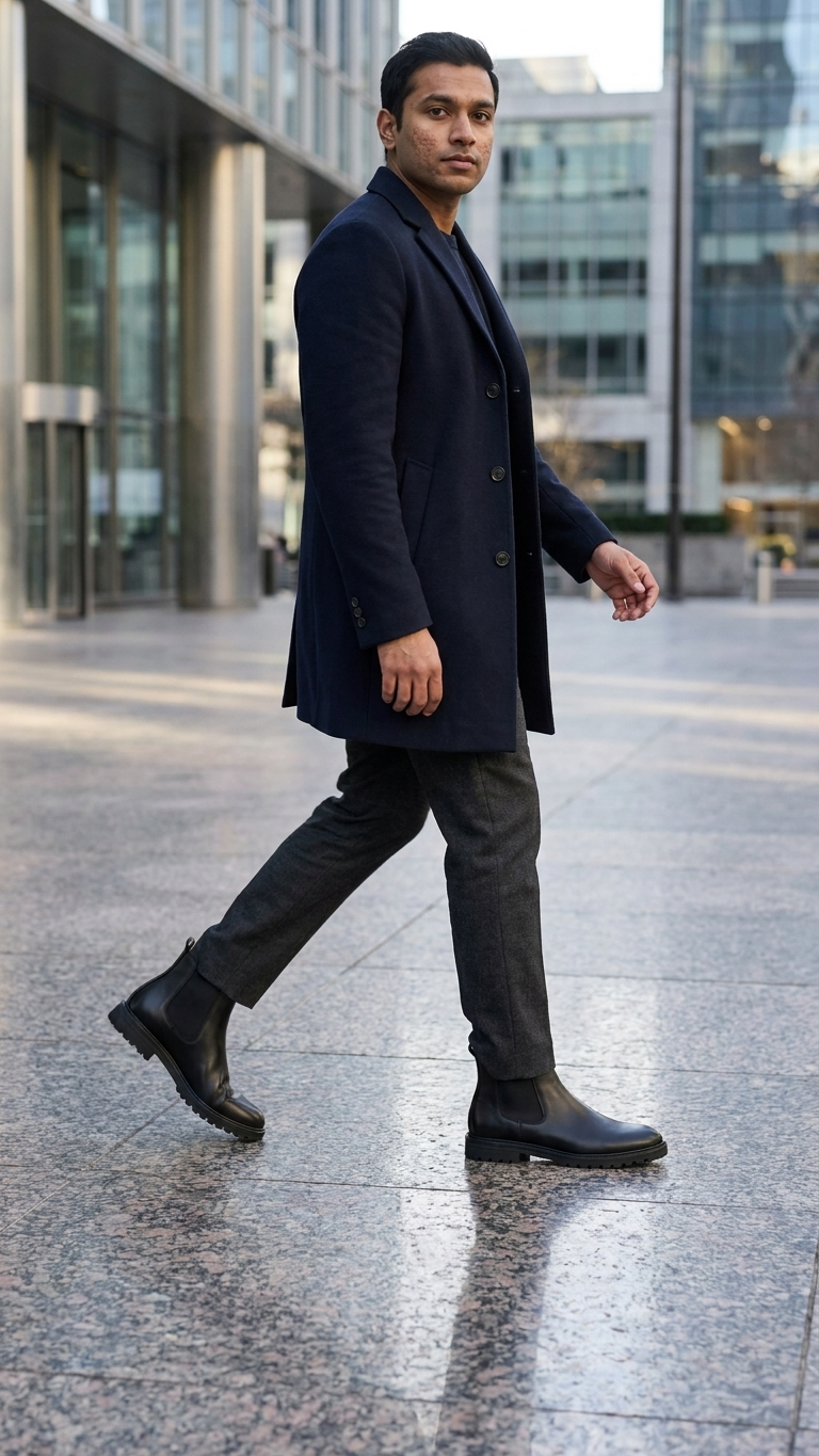 The Onyx Chelsea Original Leather Chelsea Boots for Men Slip On Ankle Boots