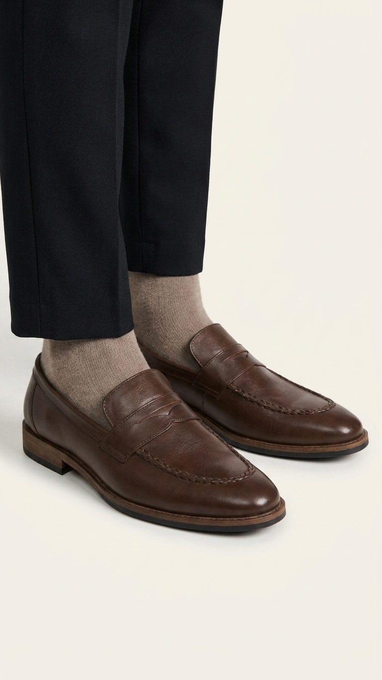 The Original Handmade Leather Penny Loafers for Men Premium Formal Slip On Shoes