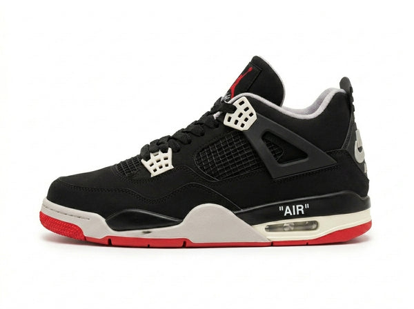 Off-White x Air Jordan 4 Retro SP Bred Sample.