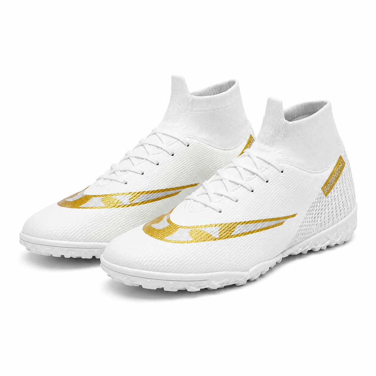 The Golden Sock — Premium High-Top Football Boots for Men