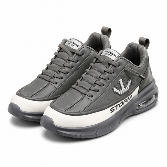 LORVAN Storm Grey Air-Cushion Sneakers
