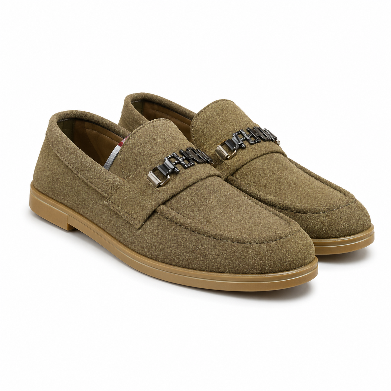 The Olive Suede Bit Loafer