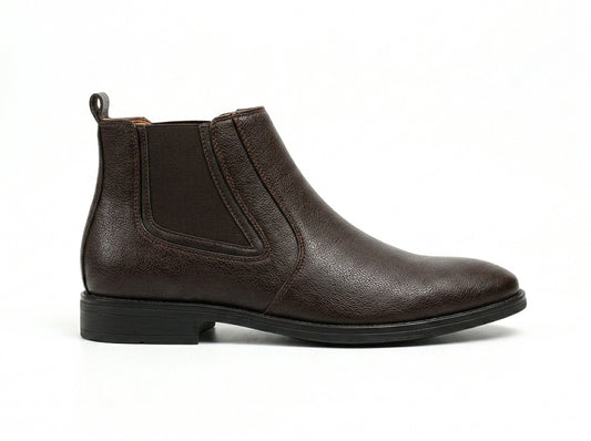 The Espresso Chelsea Original Leather Chelsea Boots for Men Slip On Ankle Boots