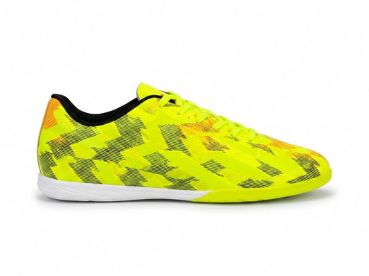 The Volt Strike Premium Neon Yellow Indoor Football Shoes for Men Futsal Soccer Sneakers
