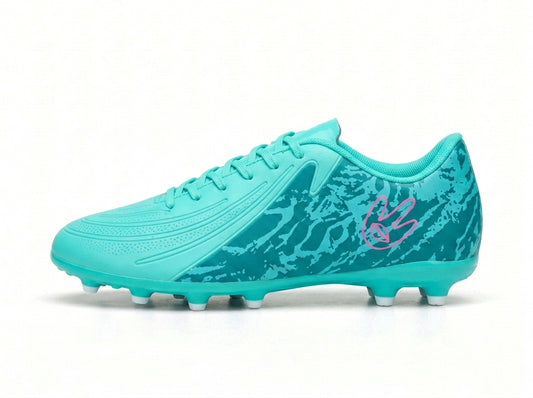 The Camo Strike Premium Turquoise Football Boots for Men Firm Ground Soccer Cleats