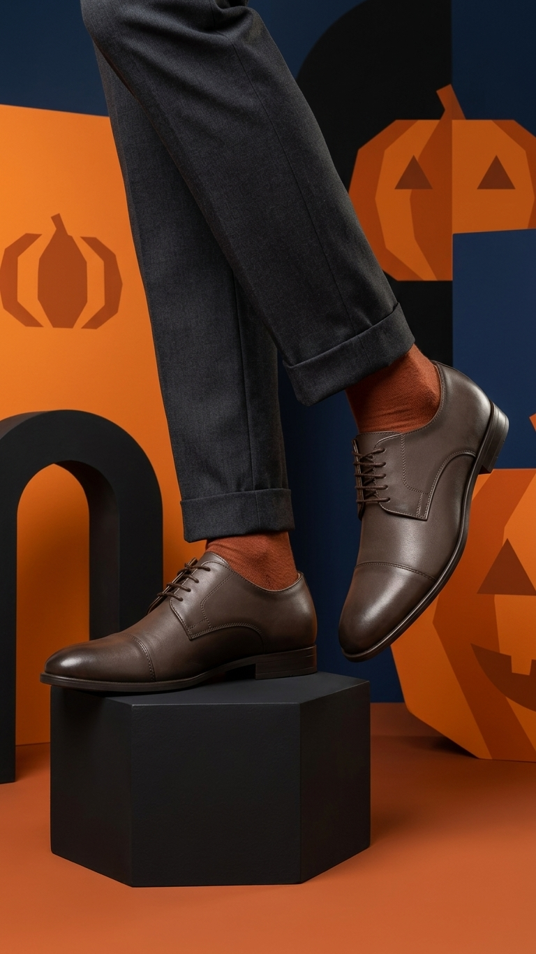 The Classic Cap Toe Original Leather Formal Shoes for Men Derby Dress Shoes